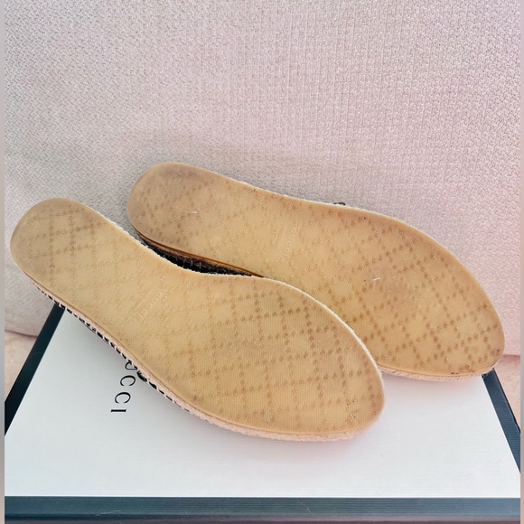 Authentic Gucci Espadrilles Microguccissima Leather with Rubber Sole - Picture 13 of 14